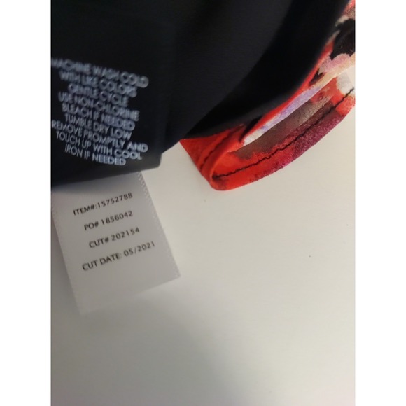 Torrid Sophie Black Floral Lined Chiffon Cami Tank Top Size 00 (M/L)‎ - Picture 7 of 7